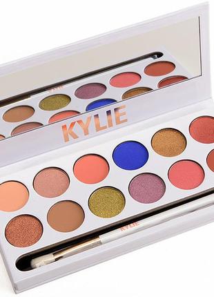 Палетка теней для век kylie cosmetics kyshadow the royal peach palette1 фото