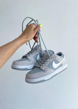 Кросівки nike sb dunk low grey8 фото