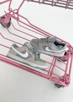 Кросівки nike sb dunk low grey3 фото