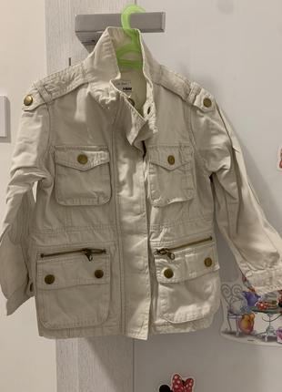 H&amp;m куртка текстиль хлопок, размер 3-4 ( 104 см)