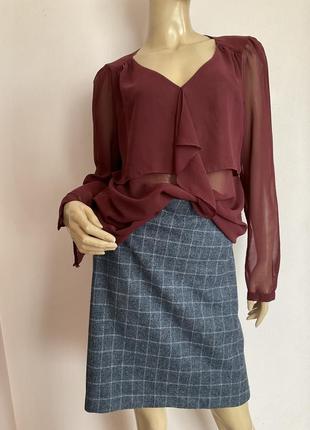 Легка фірмова стильна блузка - оверсайз/m/ brend massimo dutti