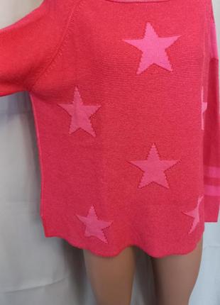 Стильний джемпер, пуловер із зірками No3kt1 фото