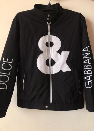 Оригинальная демисезонная куртка dolce gabbana (размер s-m)1 фото