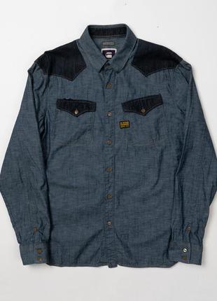 G-star raw co co cowboy borg denim shirt men's shirt мужская рубашка