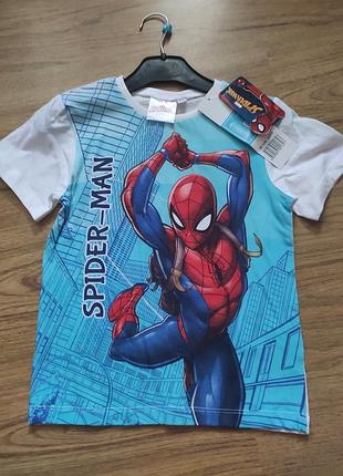Дитяча футболка для хлопчика р.128 людина павук, спайдермен disney