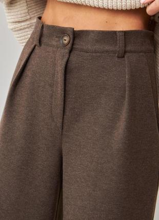 Классические брюки палаццо брюки со стрелкой брюки удлиненные брюки в офис в клетку2 фото