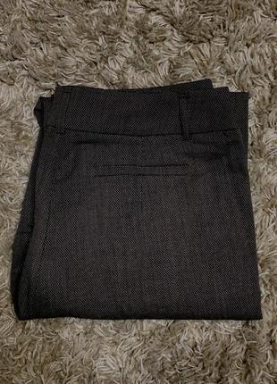 Классические брюки палаццо брюки со стрелкой брюки удлиненные брюки в офис в клетку4 фото