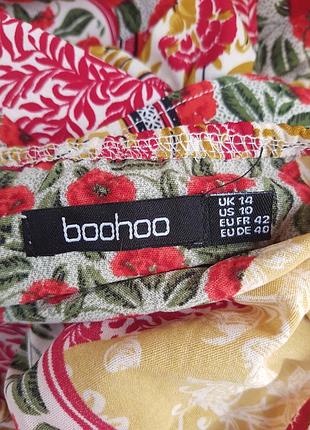 Легкое яркое платье boohoo 4
