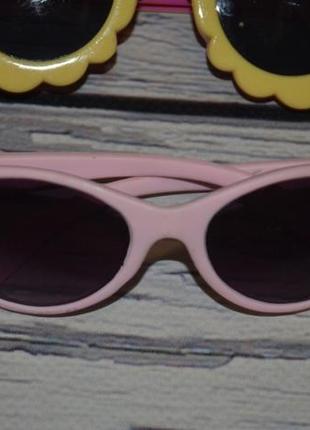 Дитячі яскраві окуляри веселим дівчаткам принцеси аріель дісней disney ромашки6 фото