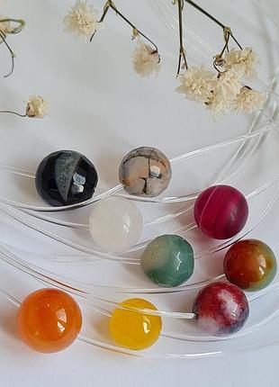 Чокер місячний камінь, лунный камень2 фото