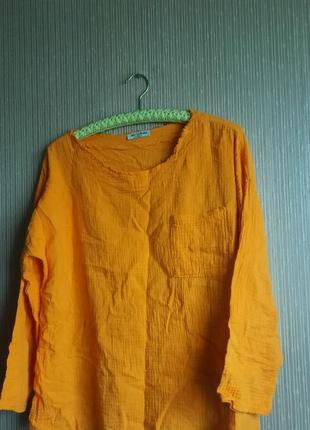 Дизайнерська італійська бохо блуза сорочка як gortz rundholz oska crea new collectin  made in italy4 фото