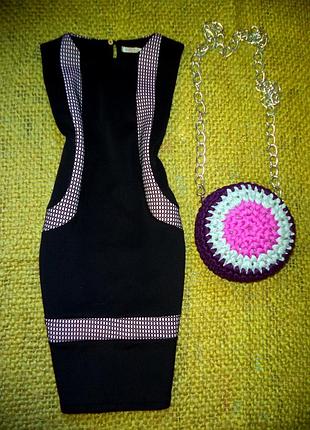 Платье футляр из гладкого тонкого неопрена уценка 50%