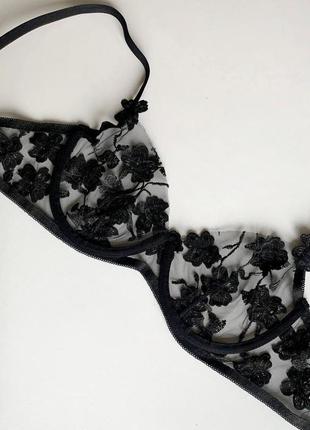 Знижка новий розкішний сексуальний комплект білизни сітка з вільним краєм квіточка m5 фото