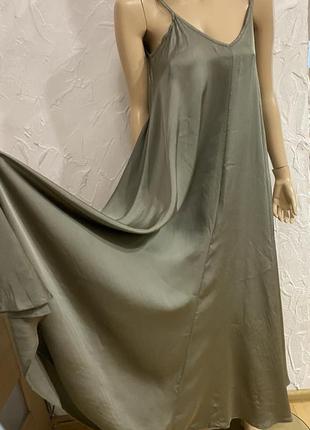 Длинное свободное платье в пол2 фото