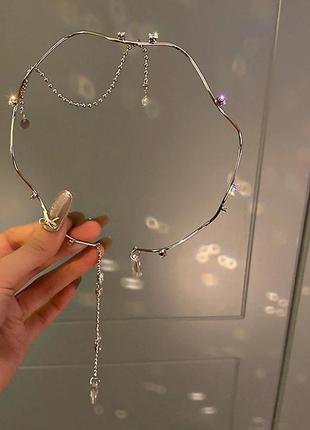 Необычное нежное ожерелье скоба, новое! арт. 50073 фото