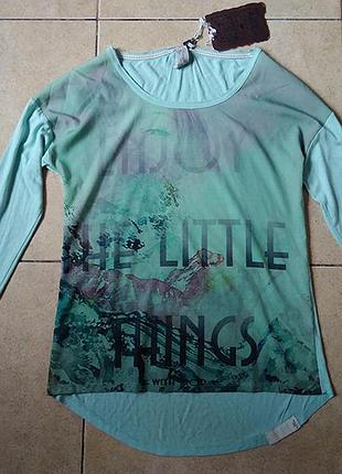 Реглан лонгслив блуза mod xs германия нежный цвет