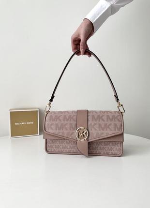 Женская брендовая сумочка michael kors greenwich сумка кроссбоди crossbody оригинал кожа мишель корс майкл корс на подарок жене девушке