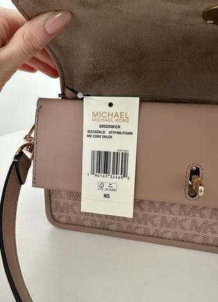 Жіноча брендова сумка michael kors greenwich оригінал сумочка майкл мішель корс на подарунок дружині дівчині10 фото