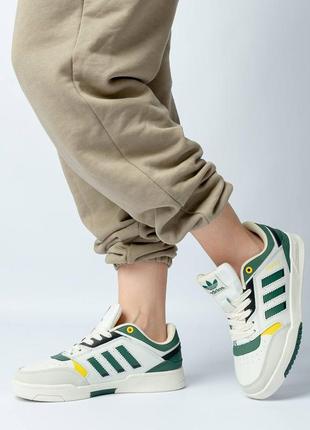 Кросівки adidas drop step milk green2 фото