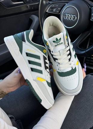 Кросівки adidas drop step milk green1 фото