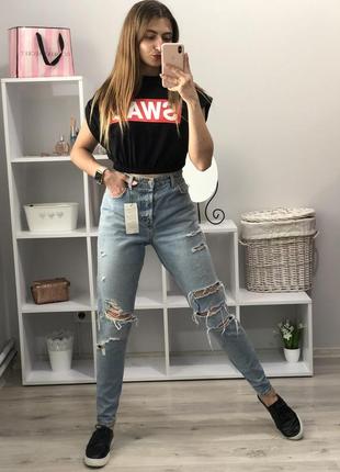 Рваные джинсы denim co boyfriend2 фото