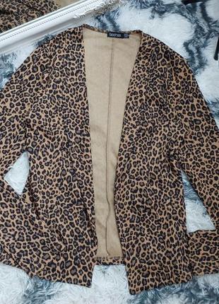 Пиджак леопардовый принт пиджак жакет леопард жекет.
