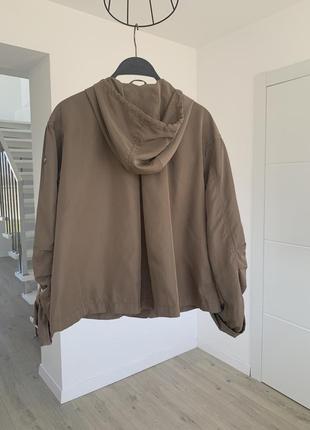 Куртка ветровка коричневая/хакиpeggy-ho3 фото