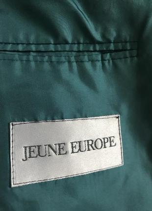 Клетчатый нежно-серо- бирюзовый пиджак(100%-шерсть ланы).wiesbaden germany4 фото