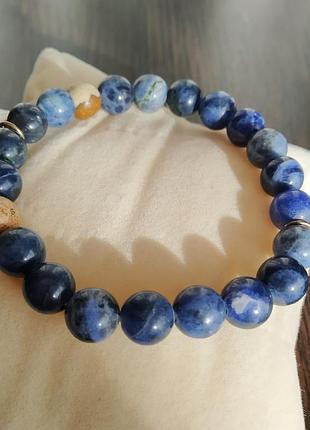 Браслет натуральный камень содалит