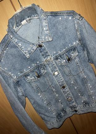 Джинсовка джинсовая куртка пиджак3 фото