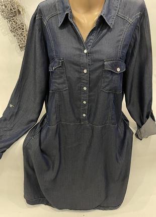 Стильне легке джинсове плаття 7