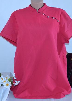 Брендовая розовая блуза premier большой размер2 фото