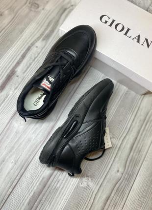 Стильные женские черные кроссовки на весну giolan 25 см стелька