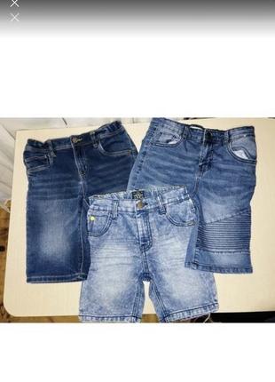 Шорти на хлопчика джинсові котонові пляжні 1 2 3 4 роки 5 6 7 8 9 10 років2 фото