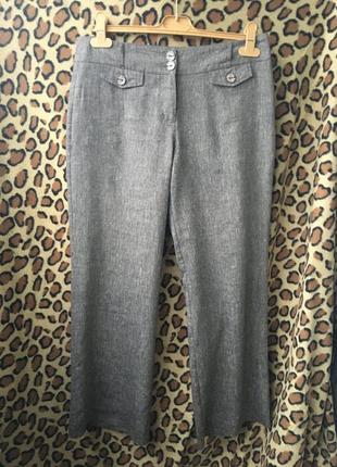 Супер брюки серые р.48\14"primark", полиэстер,бангладеж.1 фото