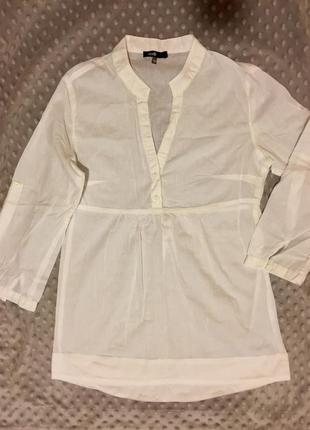Белоснежная легкая блузка кофточка1 фото