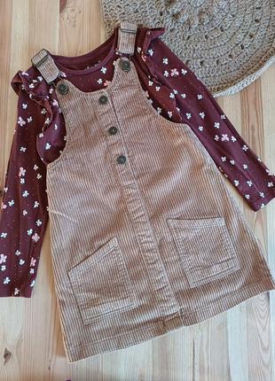 Вельветовый сарафан,стильный сарафан