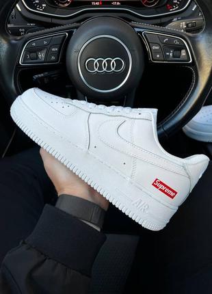 Мужские кроссовки nike air force 1 supreme white 43-44-45