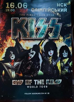 Мини постер с концерта kiss в киеве