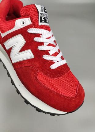 Жіночі кросівки new balance 574 red2 фото