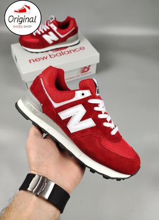 Жіночі кросівки new balance 574 red1 фото