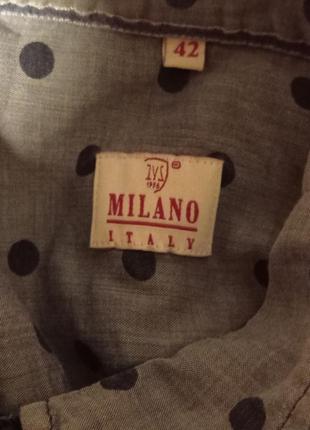 Milano italy 100%хлопковая приятная рубашка, итальялия,р.42/xl3 фото