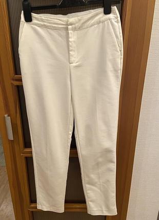 Класические белые брюки штаны в стиле zara1 фото