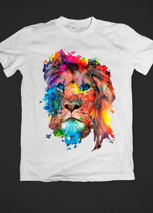 Футболка youstyle lion 0627 xxxl white