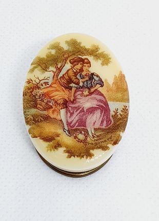 Винтажная брошь-зажим дрес-клип fragonard из великобритании