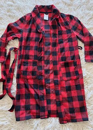Дитячий халат в клітинку сша3 фото