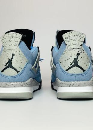 Жіночі кросівки nike air jordan retro 4se university blue tech grey blue black / smb5 фото