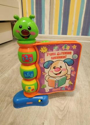 Книга бабочка fisher price, электронная развивающая игрушка