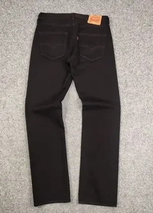 Оригінальні чоловічі чорні джинси levis 5015 фото