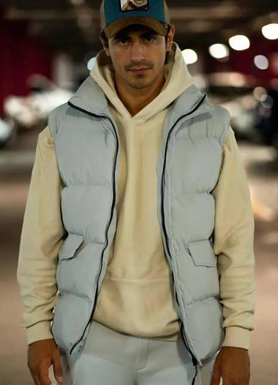 Жилетка мужская матовая плащевка на синтепоне 4 цвета 2plgu1434-0510iве